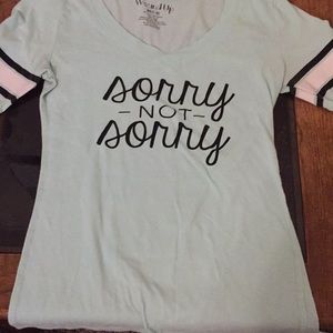 Sorry not sorry graphic tee